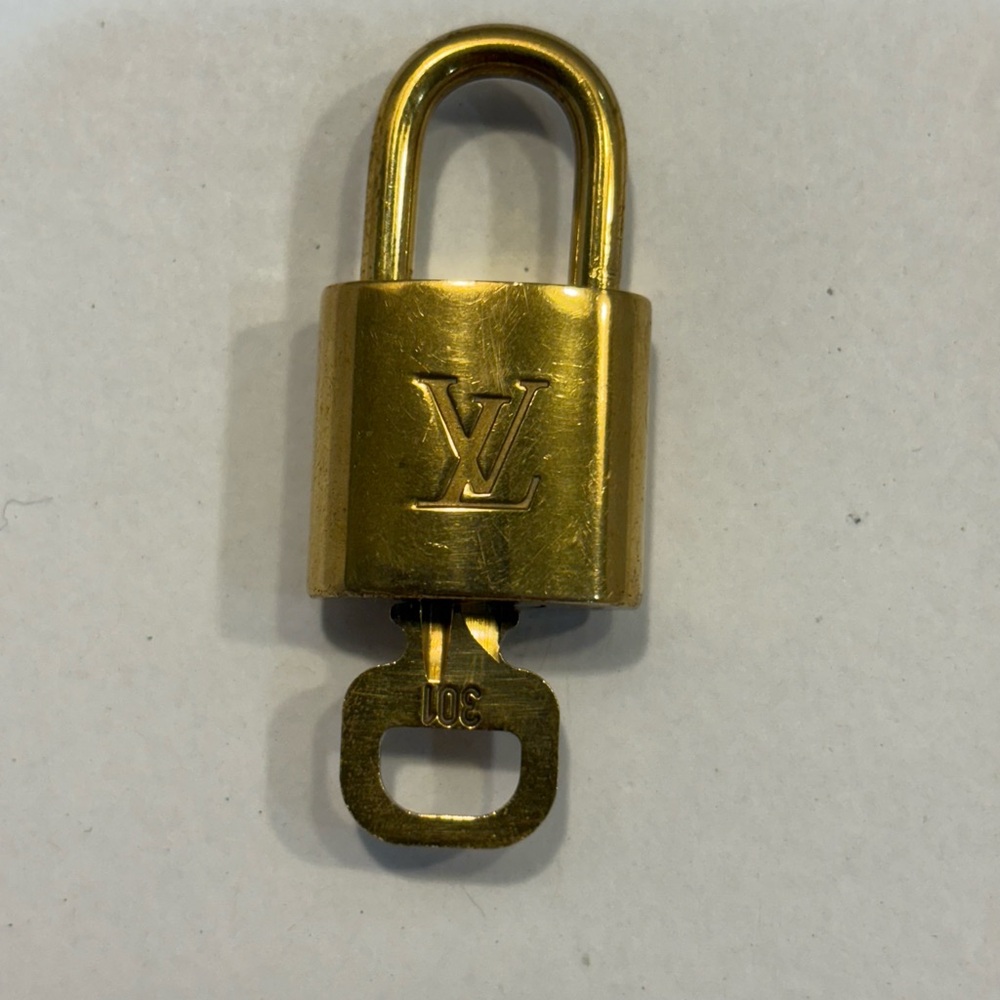 Louis Vuitton Luxurious Gold Lock and Key